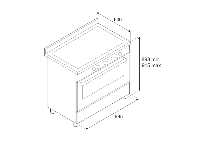 90 cm induction top, Electric Oven | Bertazzoni